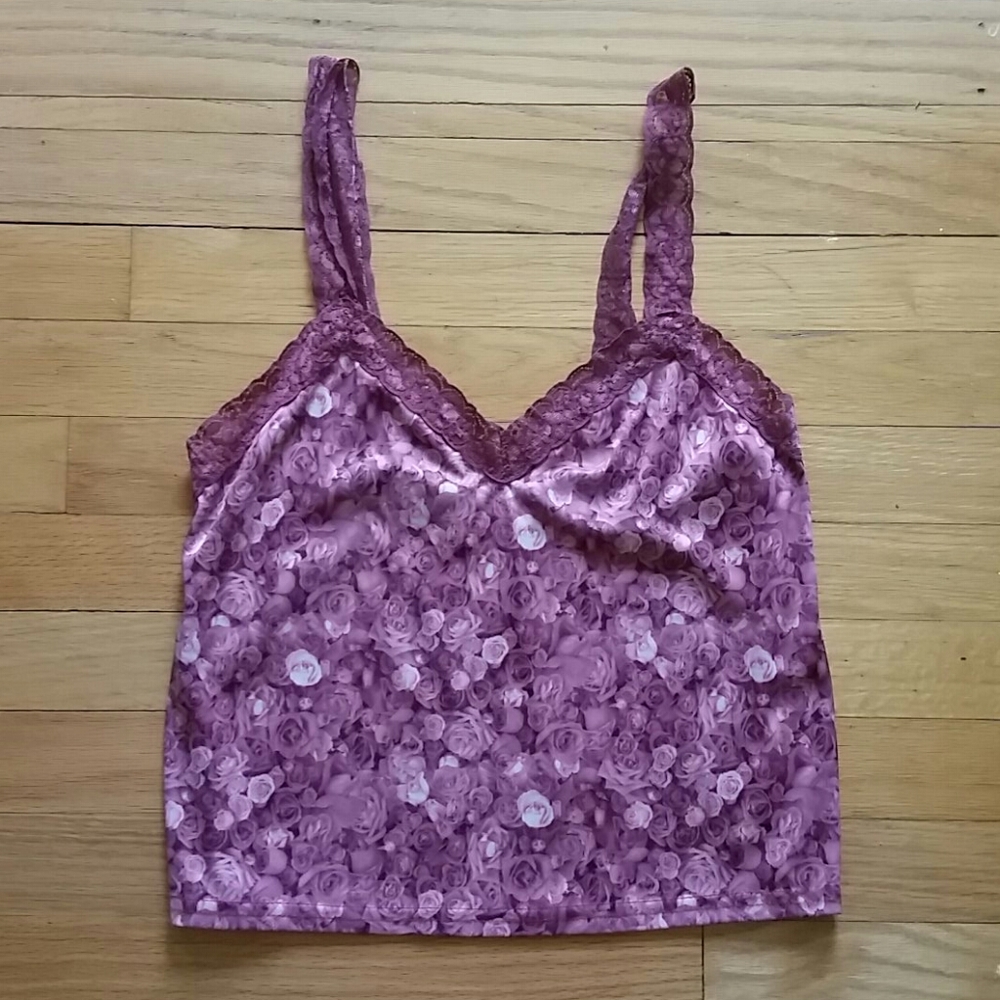 Rose Lace Camisole Tank S - Picture 1 of 1